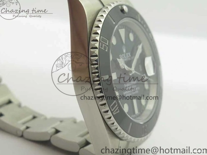 116610 And Best Edition Bracelet Case Submariner 904L SA3135 LN Ceramic Black 1:1 SS DJF 0424